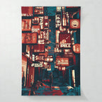 Sign alley — dark cinematic art print