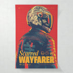 Scarred Wayfarer — dark cinematic art print