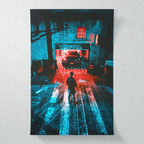 Garage door — dark cinematic art print