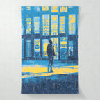 Rainy nostalgia — dark cinematic art print