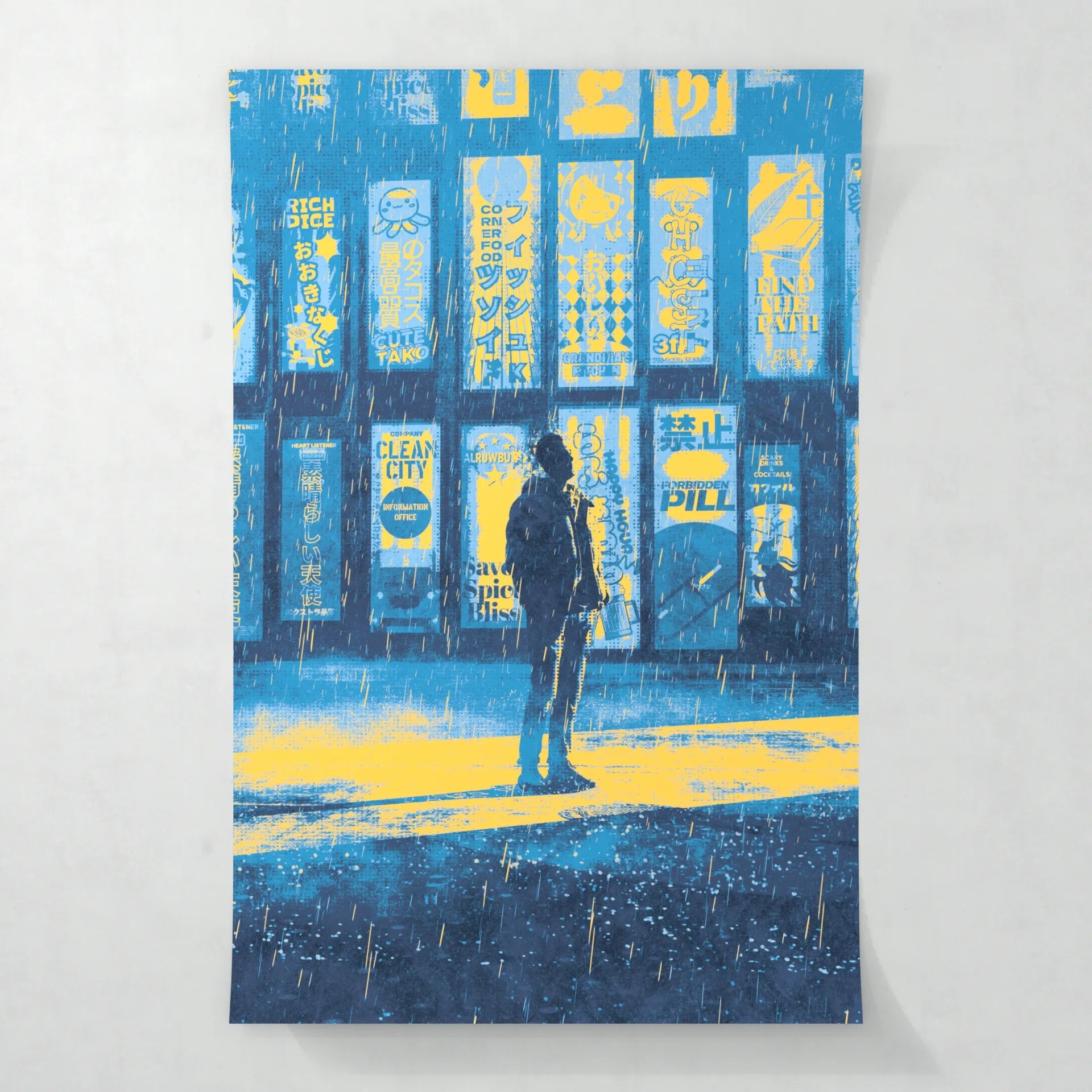 Rainy nostalgia - Poster - Matte