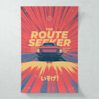 The Route Seeker front — dark cinematic art print