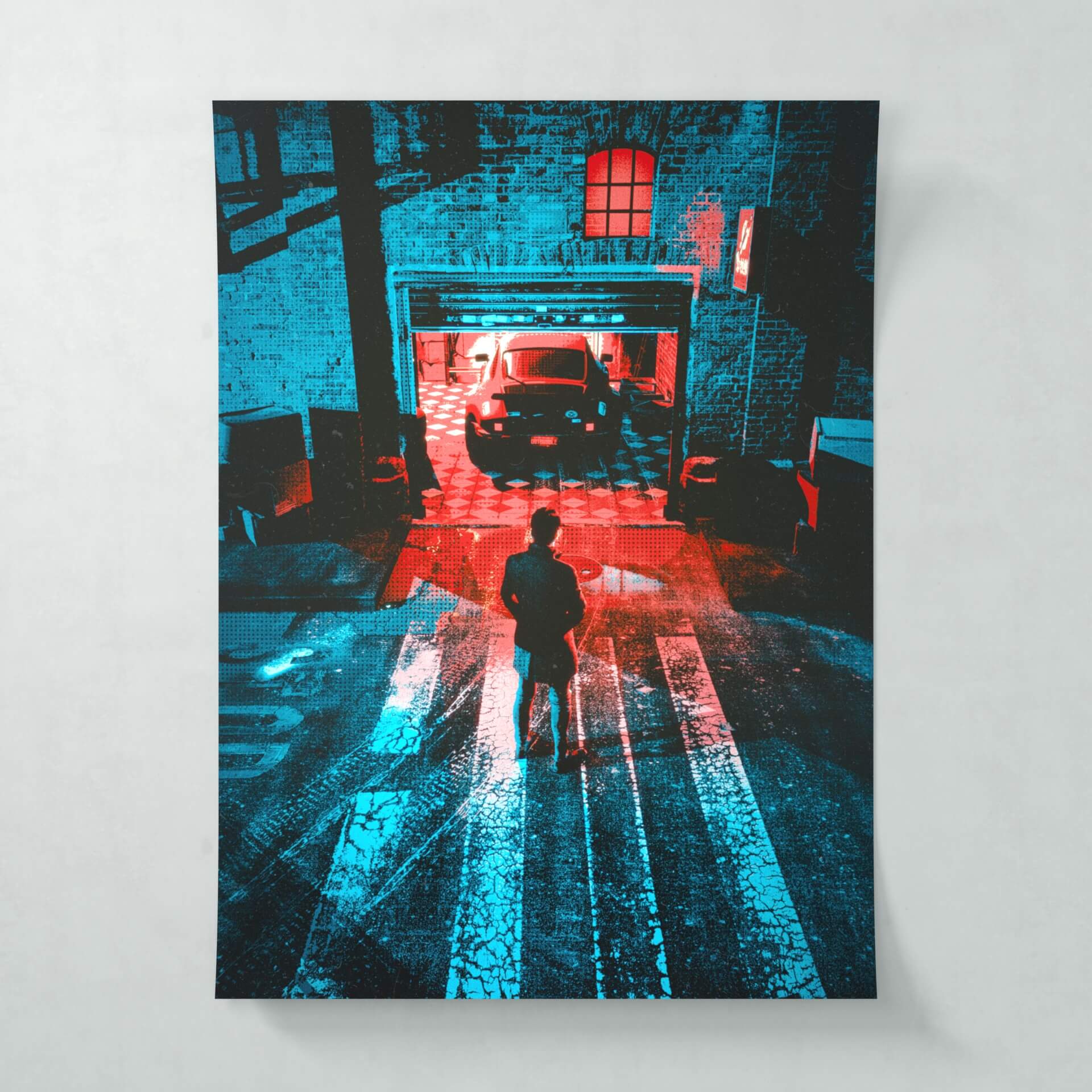 Garage door - Poster - Matte