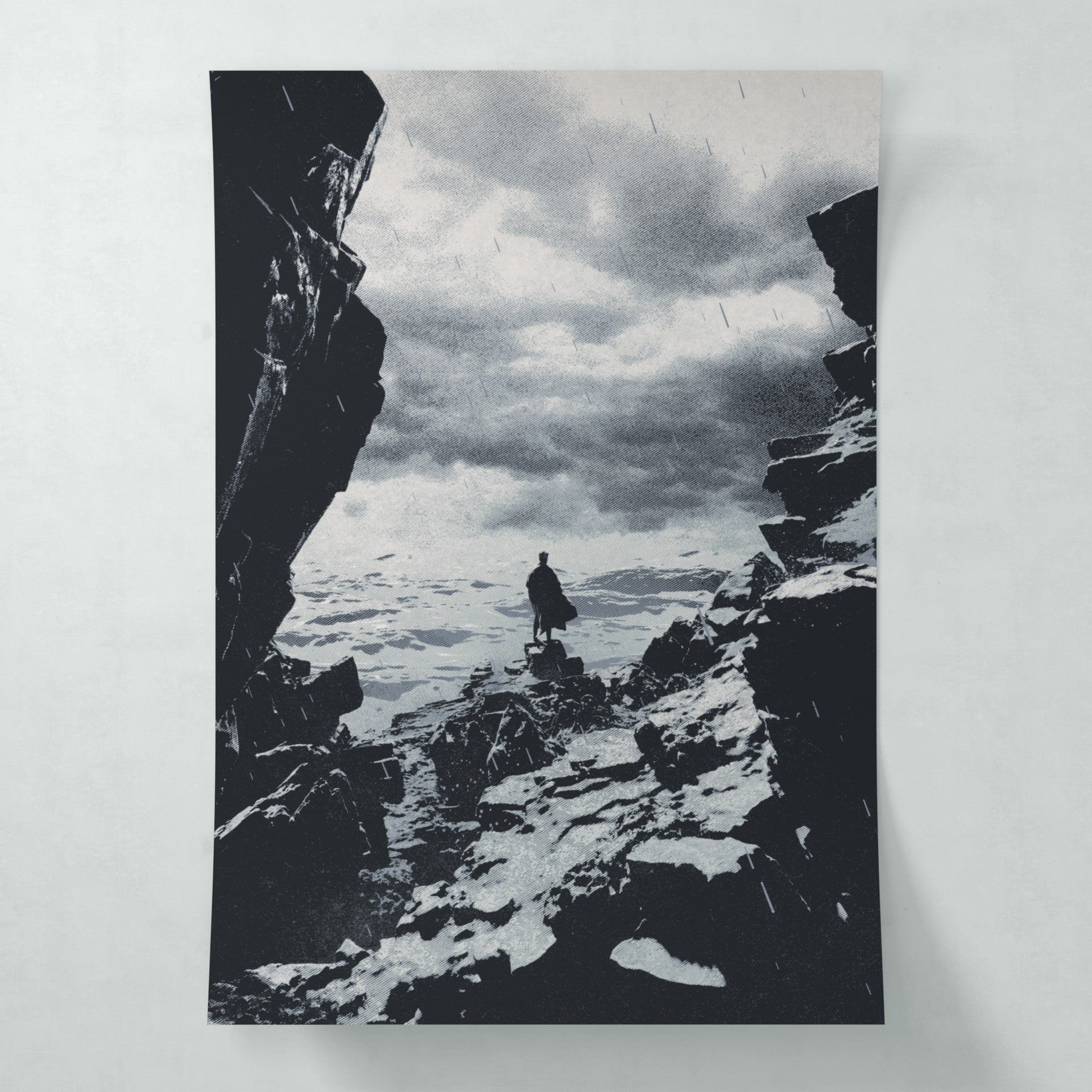 Dark ocean - Poster - Matte