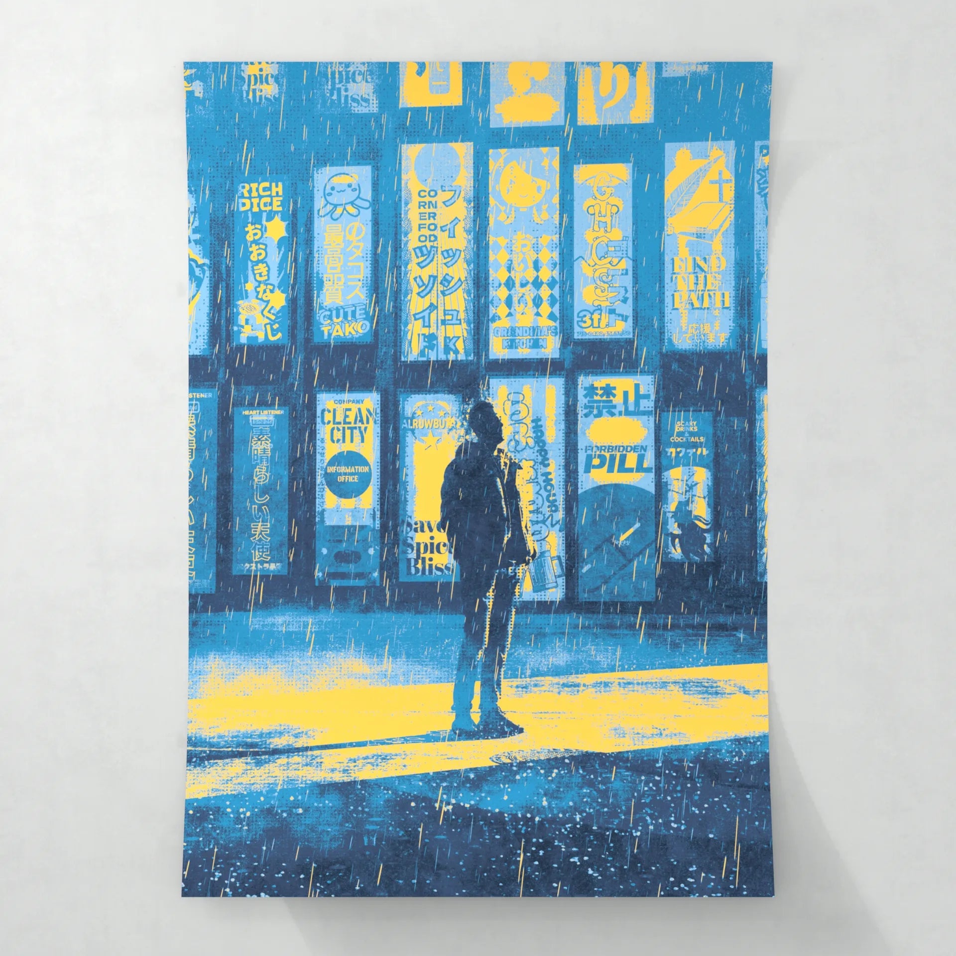 Rainy nostalgia - Poster - Matte