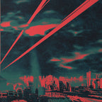 City Laser Beam - Poster - Matte - detail view 1