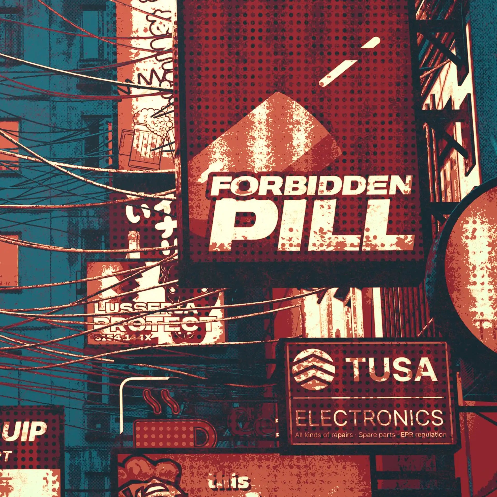 Sign alley - Poster - Matte