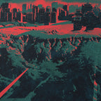 City Laser Beam - Poster - Matte - detail view 2